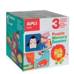 Puzzle, Dominó y Memory Apli 13940