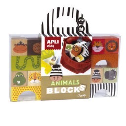 Wooden Blocks animales Apli 15186