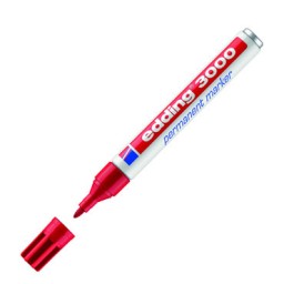 Marcador permanente edding 3000 rojo 3000-002