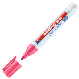 Rotulador pizarra cristal edding 95 rosa  95-009