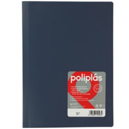 Carpeta 40 fundas Poliplás Folio verde agua Grafoplás 01440026