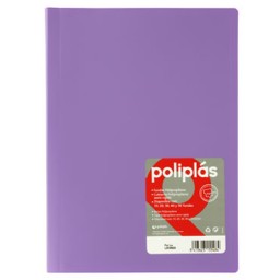 Carpeta 50 fundas Poliplás Folio lavanda Grafoplás 01460069