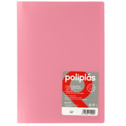 Carpeta 40 fundas Poliplás Folio rosa Grafoplás 01440053
