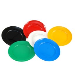 Plato llano plástico 17 cm. rojo 53016RO