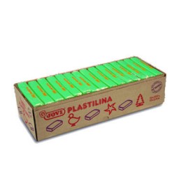 15 pastillas plastilina 350 g. verde claro Jovi 7210