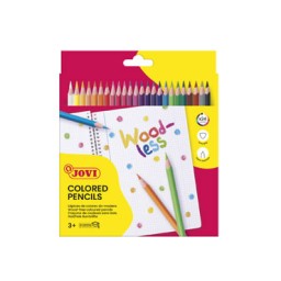 24 lápices de color sin madera Jovi 734/24