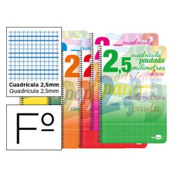 Cuaderno Pautaguía Fº pauta 2,5mm. Liderpapel 51699