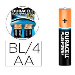 BL4 pilas alcalinas Duracell Ultra Power LR6/AA 59555