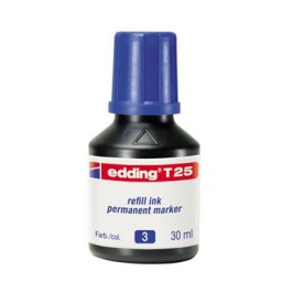 Frasco tinta T25 azul edding T25-003