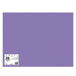 Paquete 25 cartulinas violeta 180 g/m² 50x65 cm. Dohe 29984
