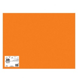 Paquete 25 cartulinas naranjas 180 g/m² 50x65 cm. Dohe 29987