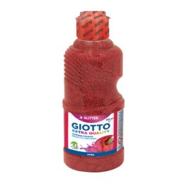 Botella de 250 ml. témpera Glitter rojo Giotto 531206