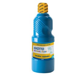 Botella de 500 ml. témpera líquida azul cyan Giotto F535315