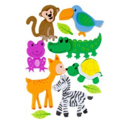 Figuras Animales selva 1 de goma EVA 3D Fixo 68048110