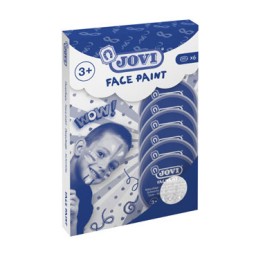 6 botes Face Paint 8ml. blanco Jovi 17101