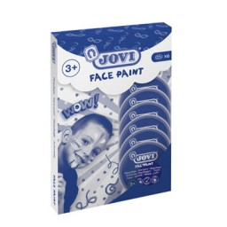 6 botes Face Paint 8ml. azul oscuro Jovi 17113