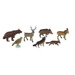 8 figuras de Animales Bosque Miniland 25126