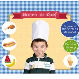 5 gorros Chef infantil Niefenver 1600112